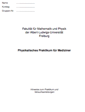 Physik praktikum pharmazeuten tu bs